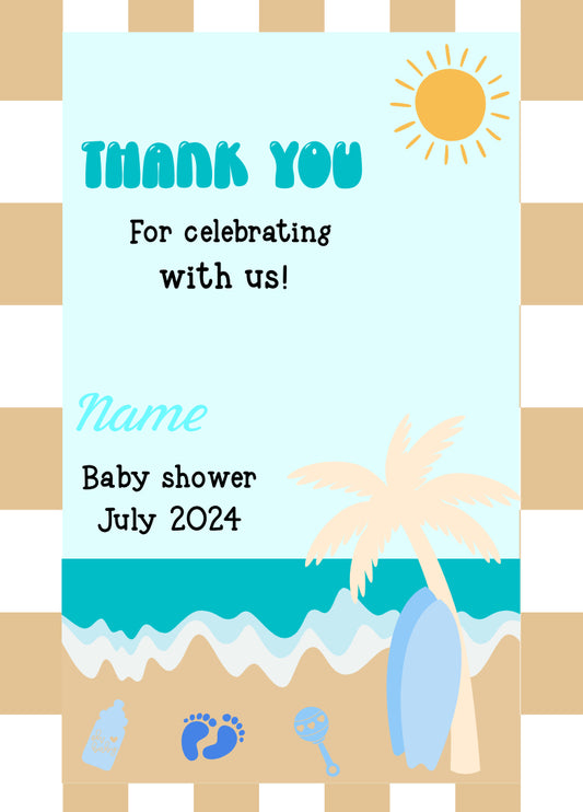 Beach Bum Baby Shower package